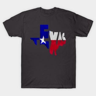 Texas Typo Map T-Shirt
